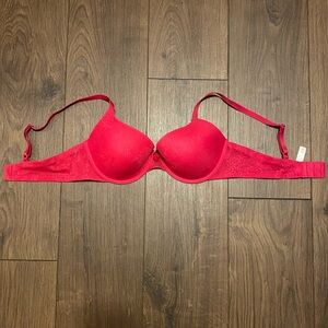 NWOT hot pink lace bra